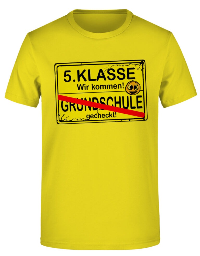 Grundschule Abschluss TShirt 5. Klasse wir kommen! Grundschule