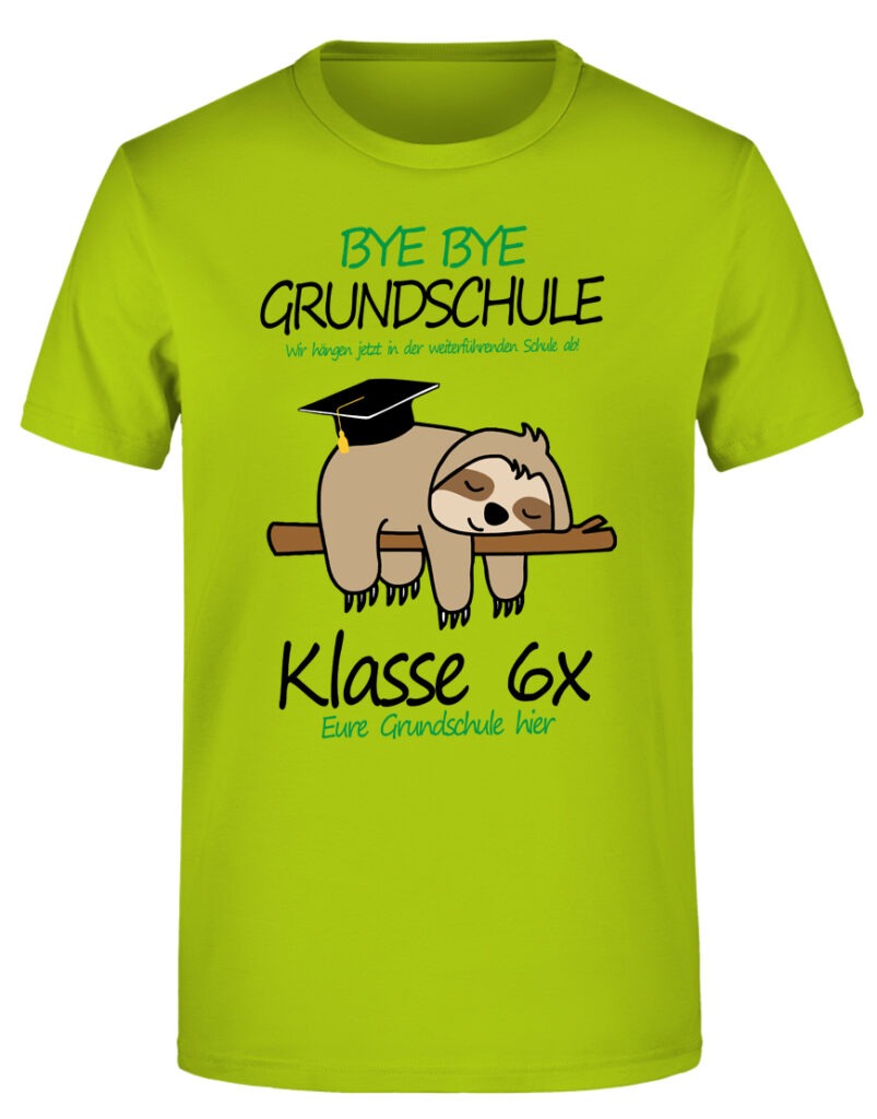 Grundschule Abschluss TShirt Bye Bye Grundschule Abschluss Shirts